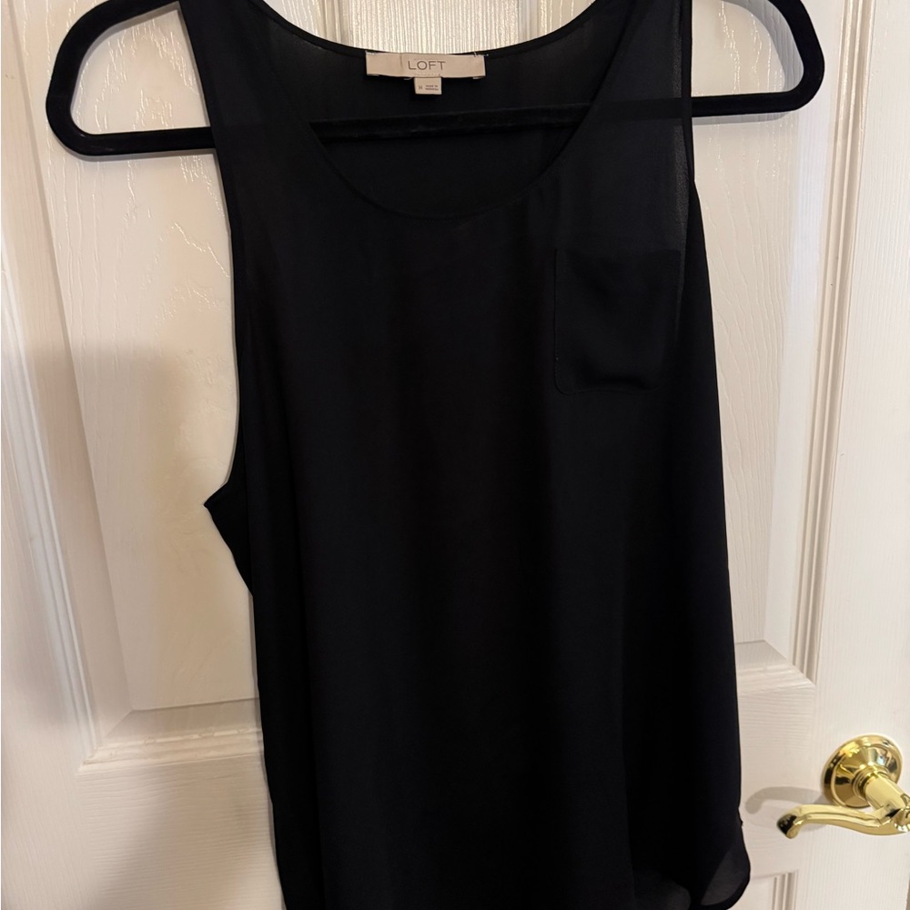 LOFT Women's Elegant Black Tank Top